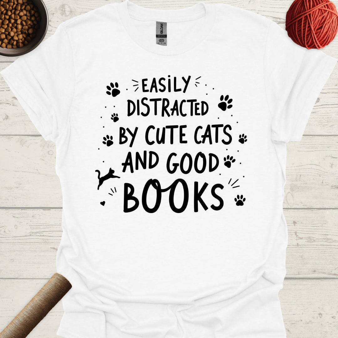 Easily Distracted By Cute Cats And Good Books